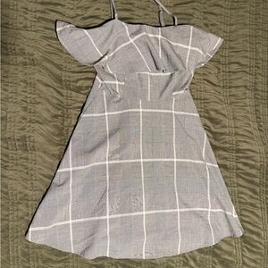 Gray Plaid Women's Dress Size XS